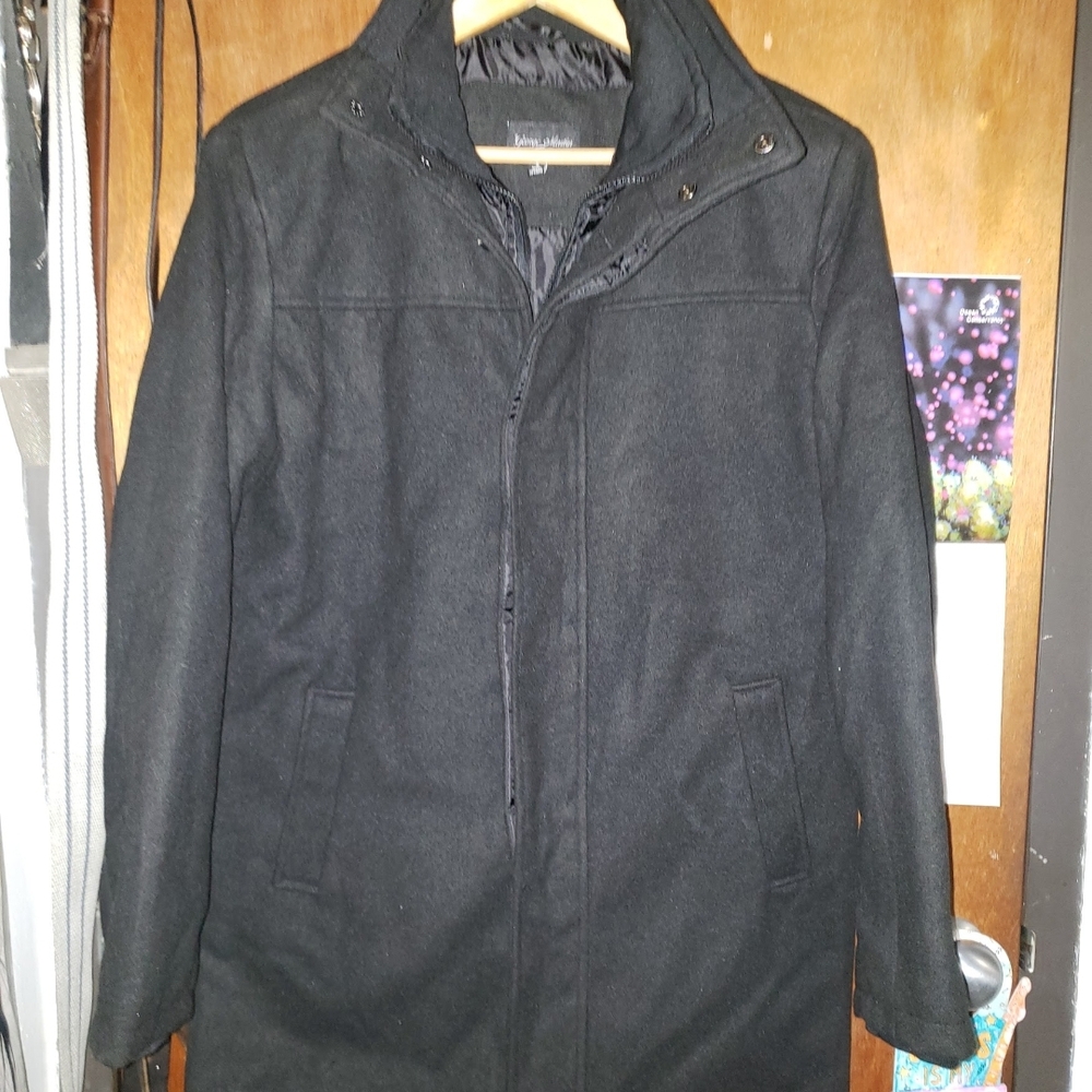 George Martin Mens Wool Top Coat Smal New With Tags - BUY ONE ITEM CHOOSE 1 FREE